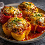 Cheesy Stuffed Bell Peppers