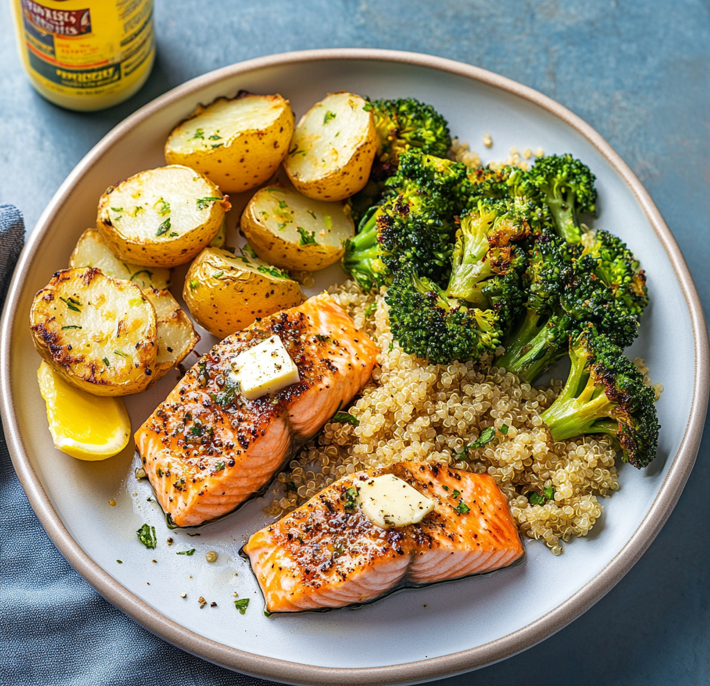 Salmon Power Plate with Quinoa & Veggies
