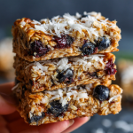 Blueberry Coconut Granola Bars