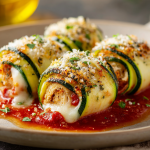 Zucchini Parmesan Chicken Roll-Ups