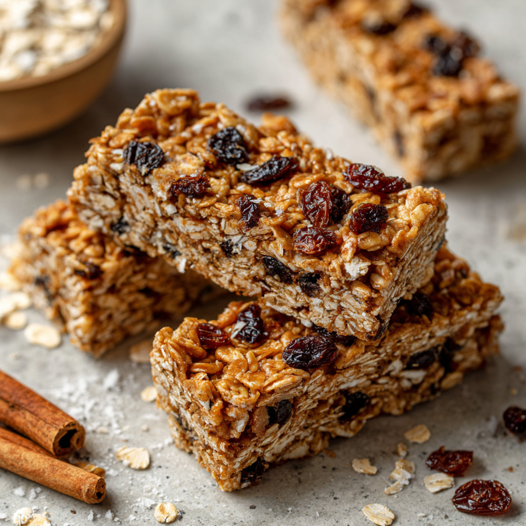 Cinnamon Raisin Granola Bars