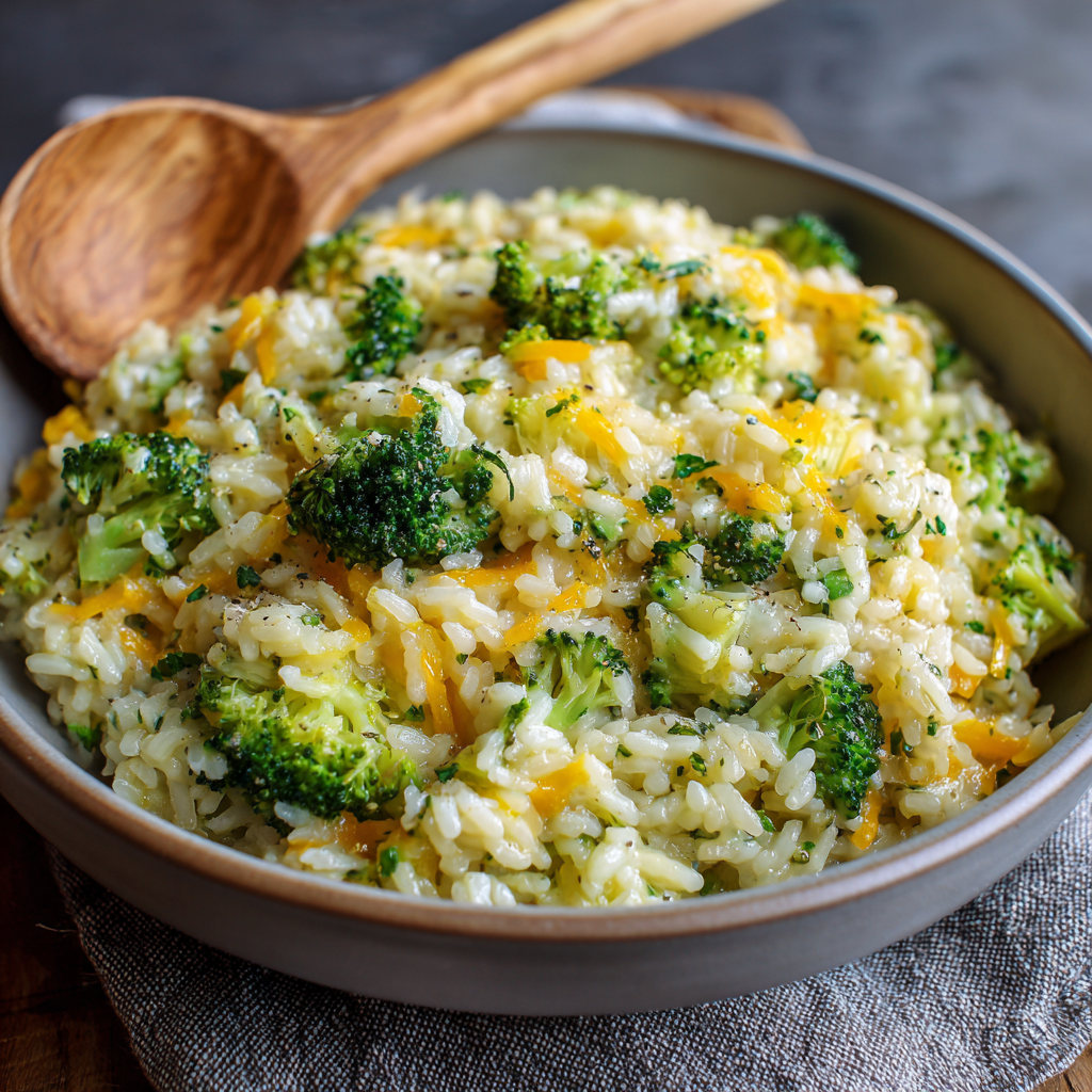 BROCCOLI CHEDDAR RICE