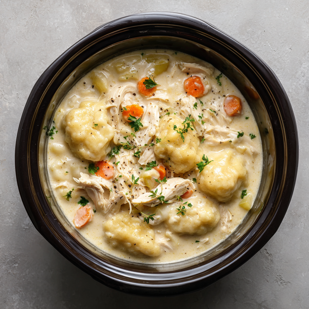 Slow Cooker Chicken and Dumplings