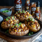 Maple Sriracha Baked Potatoes
