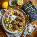 One-Pan Greek Meatball Bowls
