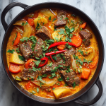 One Pot Coconut Curry Beef Stew