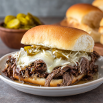 Crock Pot Italian Beef Sandwiches