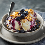 No-Churn Blueberry Cheesecake Ice Cream