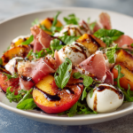 Caprese Salad with Grilled Peaches
