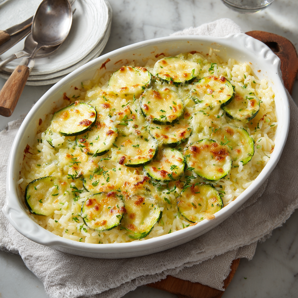 Child's Zucchini and Rice Gratin