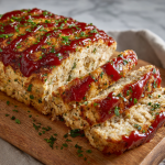 Melt-in-Your-Mouth Garlic Parmesan Chicken Meatloaf