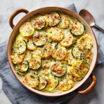 Zucchini and Yellow Squash Au Gratin