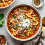 High-Protein Lasagna Soup