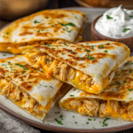 Cheesy Chicken Quesadilla Pockets