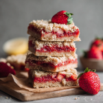 Strawberry Bars (Gluten Free + Vegan)