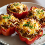 Keto Cottage Pie Stuffed Peppers