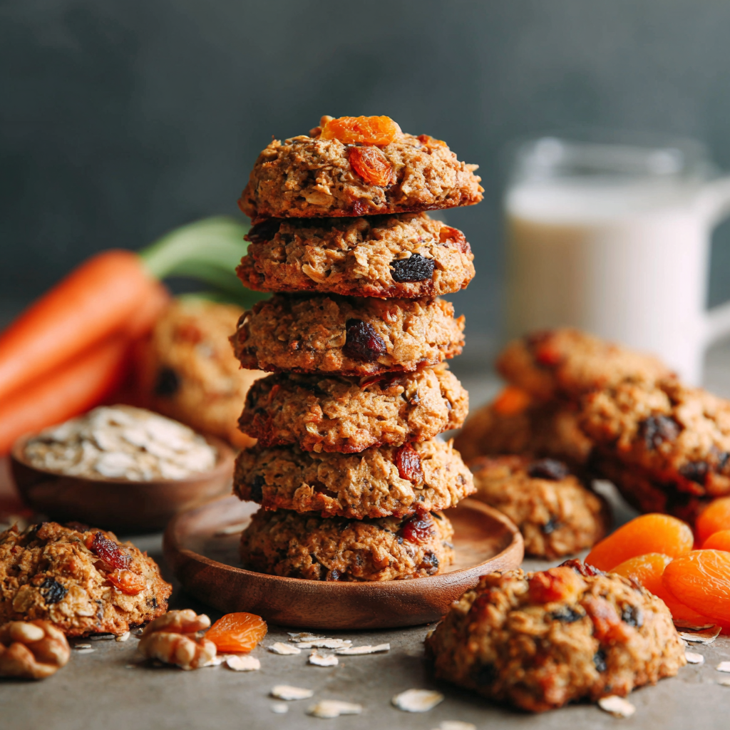 Healthy Carrot Cake Breakfast Cookies