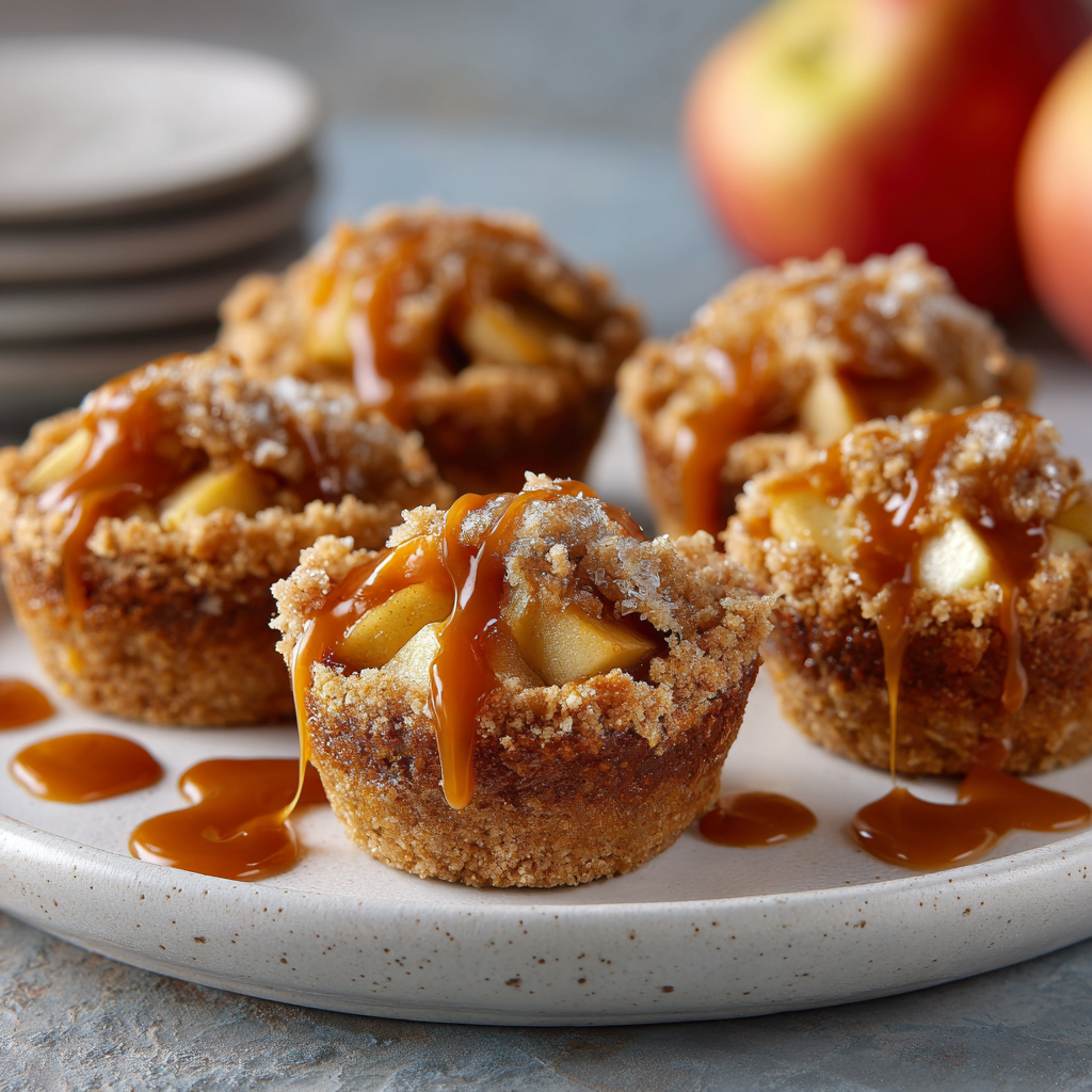 Caramel Apple Crisp Bites