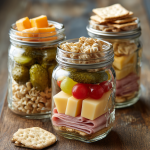 Mini Munchable Jars: DIY Lunchables in a Mason Jar