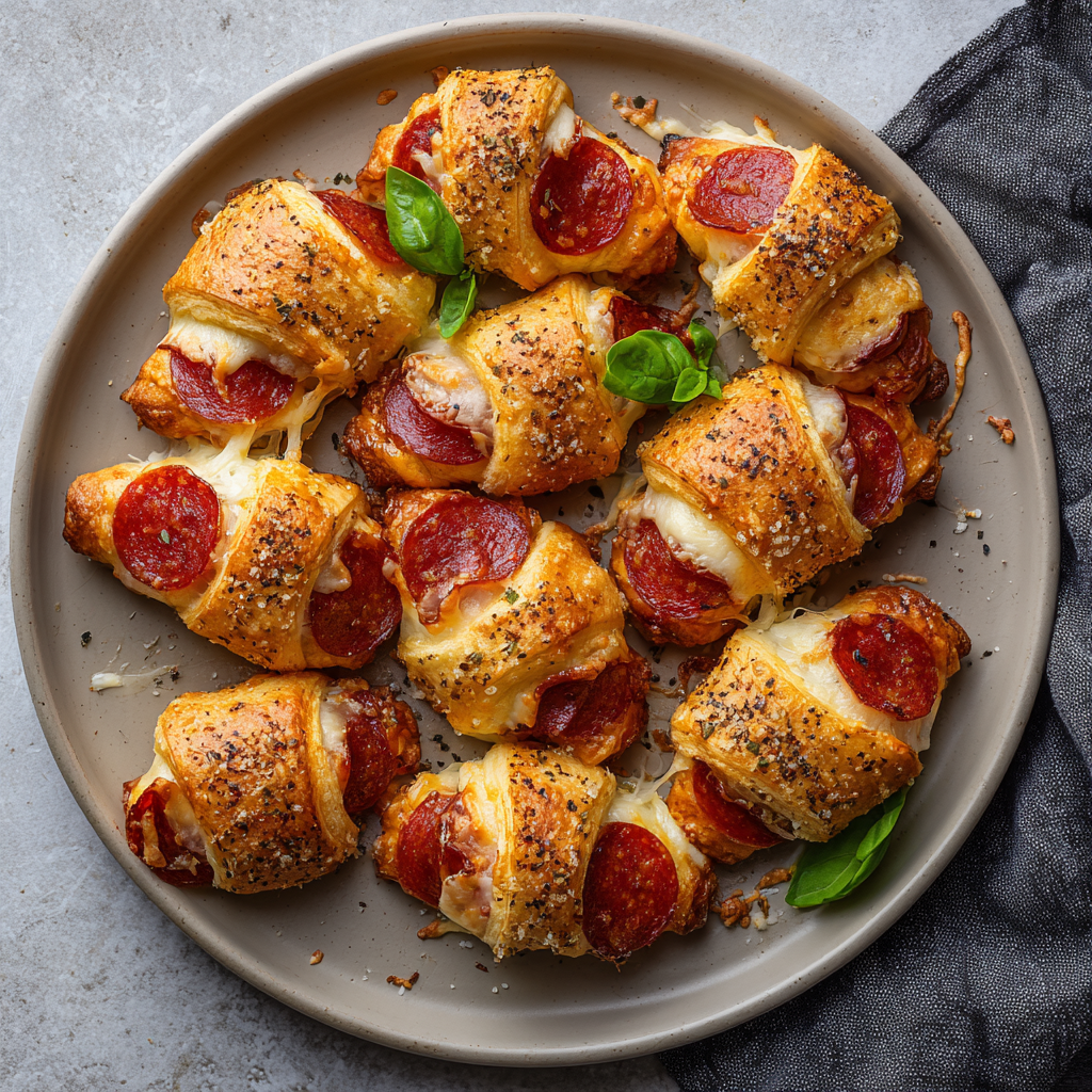 Pepperoni Pizza Crescent Rolls