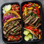 Zesty Lime Beef Fajita Bento Boxes