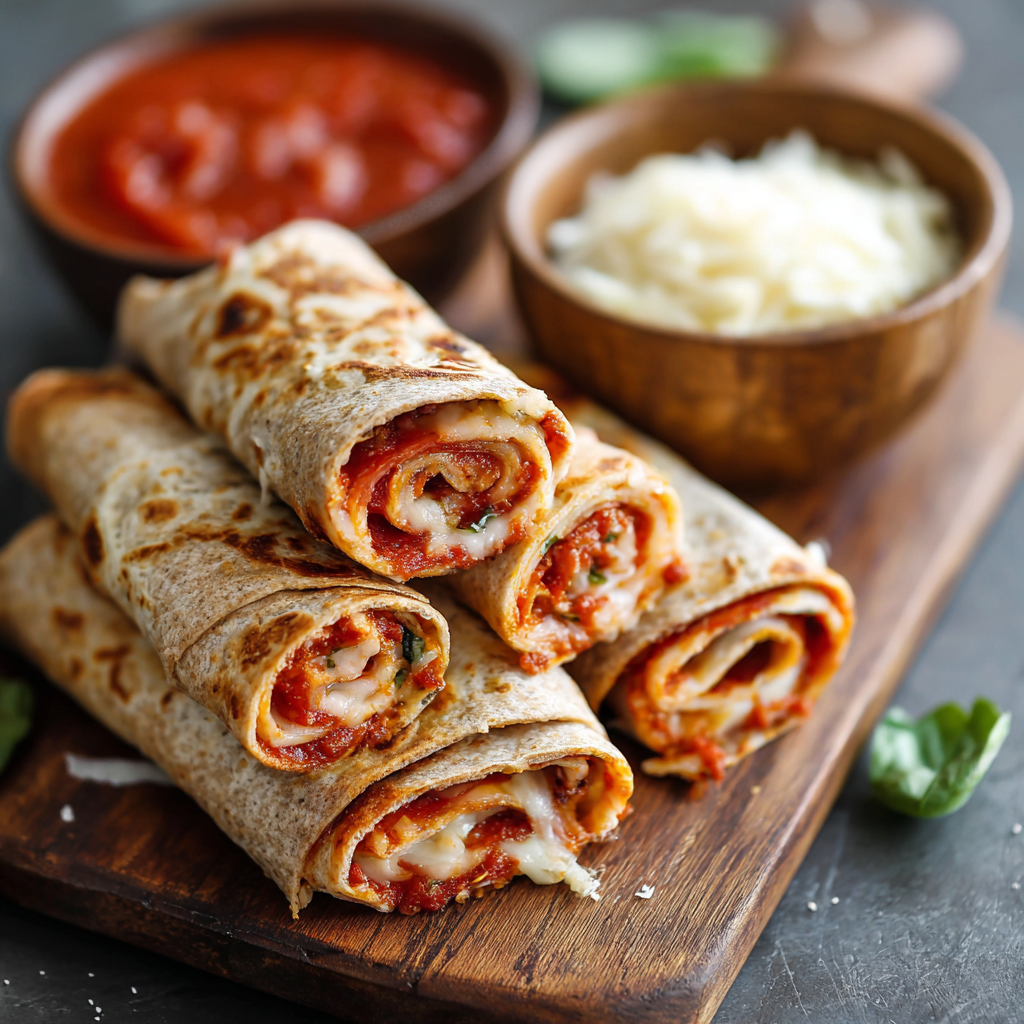 Pizza Roll-Ups with Hidden Veggie Marinara
