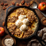 Pumpkin Cinnamon Apple Crumble Skillet