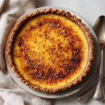 Toasted Oat Crust Maple Custard Tart