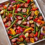 Kielbasa Veggie Sheet Pan Dinner