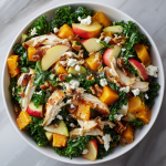 Fall Kale Salad with Chicken