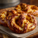Cheddar & Apple Cider Soft Pretzels