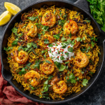 Curried Shrimp Biryani