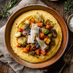 Pumpkin Polenta with Roasted Vegetables