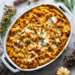 Pumpkin Burrata Baked Ziti