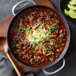 Smoky Beef and Black Bean Chili