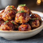 Ham Balls with Brown Sugar Glaze